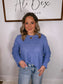 “Fresh Finds” Periwinkle Long Sleeve Sweater