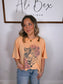 "Cloud Nine" Peach Tiger Printed Top