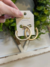 "Misti" Satin Gold Hoop