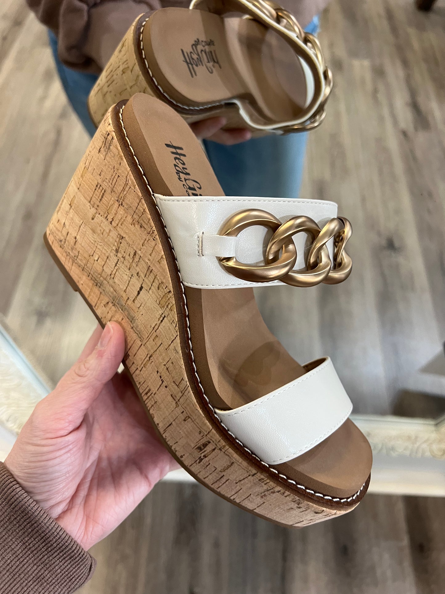 Corkys On Vacay Ivory Wedge