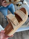 Corkys Walk of Shame Natural Raffia Platform