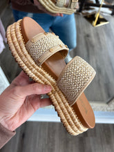 Corkys Walk of Shame Natural Raffia Platform