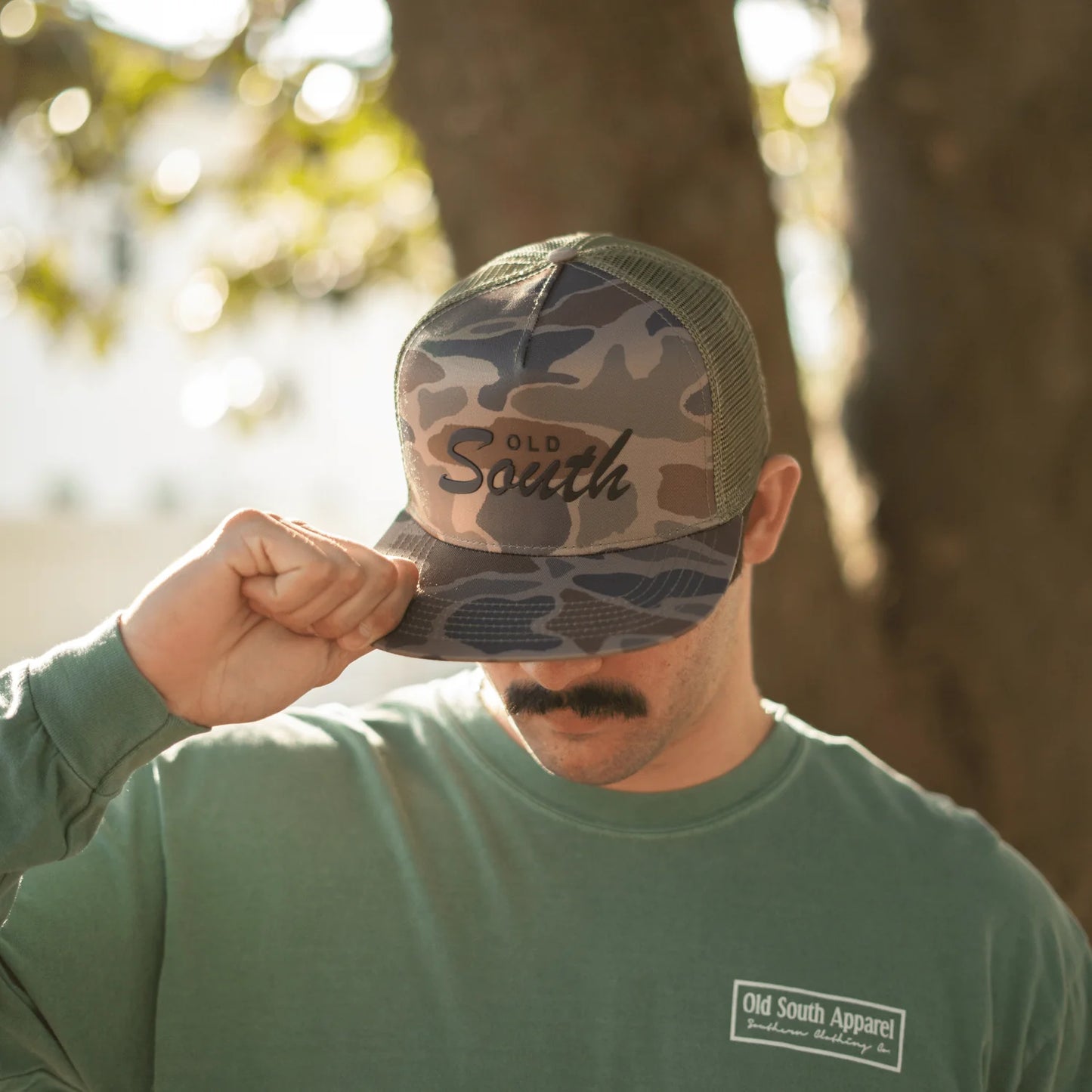 Old South Patch Thicket Camo- Trucker Hat- Adult