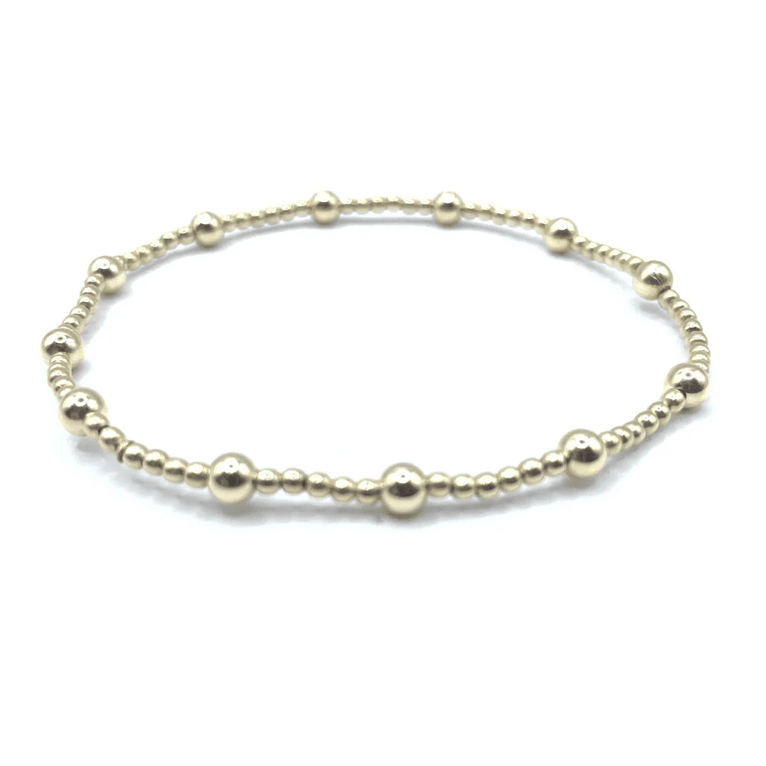 The Malibu Collection 14k Gold Filled Beaded Bracelet