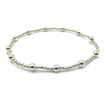 The Malibu Collection 14k Gold Filled Beaded Bracelet