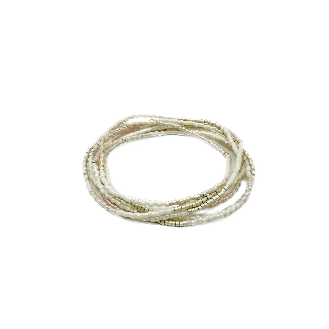 Maui Beaded 7 Stack Bracelets with 14k Gold Filled Beads