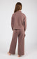 Tween Girls Mock Neck Pullover, Wide Pants, Bubble Bag Set