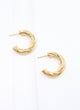 Cornelius Twisted Hoop Earring Shiny Gold