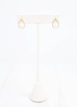 Keaton Pearl CZ Earring Gold