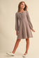 TWEEN KIDS GIRLS KNIT LONG SLEEVE DRESS (7-14)