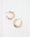 Paris Gold and CZ Hoop Gold