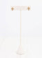 Francoise CZ Cross Earring Gold