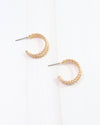 Browne Triple Hoop Earring Gold