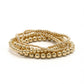 4mm+2mm+4mm Gold Filled Waterproof Dimension Bracelet 6.5"