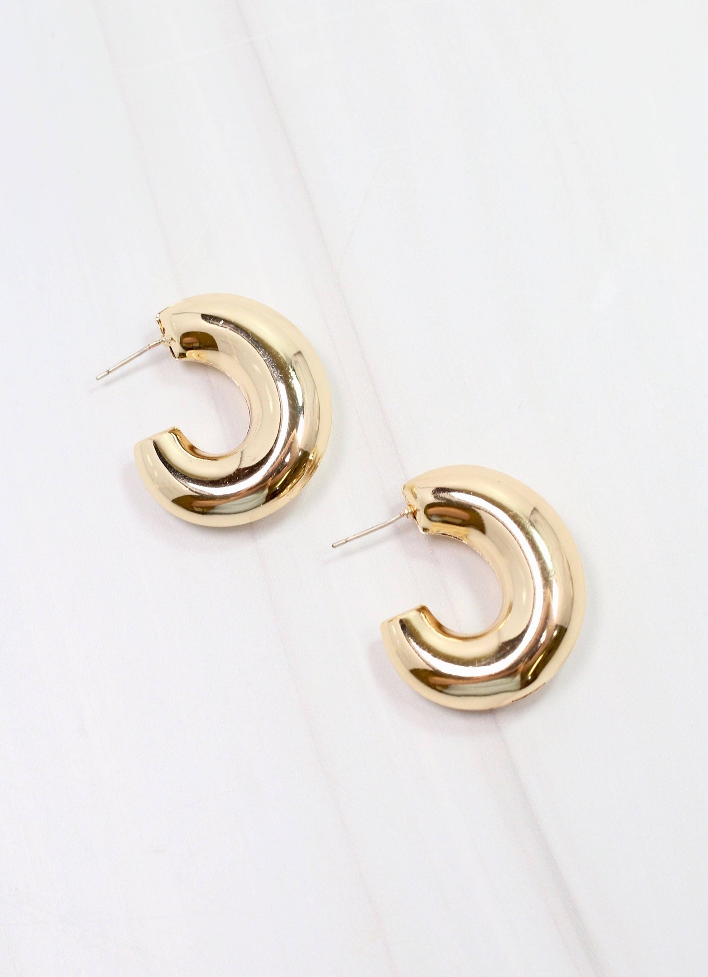 Darbie Hoop Earring Shiny Gold