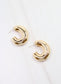 Darbie Hoop Earring Shiny Gold