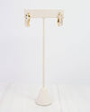 Paris Gold and CZ Hoop Gold