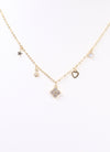 Croft Charm Necklace Gold