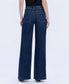 “Kallie” SUPER HIGH RISE FULL LENGTH DARK WASH WIDE JEANS