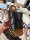 "Joann" Black Wedged Sandal