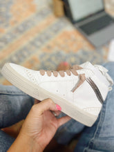 She Shop Bronze/White High Top Sneaker