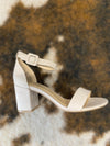 Jody Nude Suede Block Heel