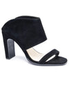 "Memphis Blue" Black Suede Heels