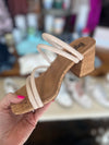 Corkys Dreamy Ivory Block Heel