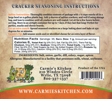 Carmies Garden Dill Cracker Seasoning