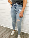 "Libby" High Waisted Destroyed Skinny Denim