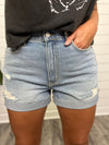 "Keri" High Rise Single Cuff Short