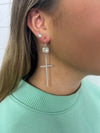 PP Silver Beaded Cross