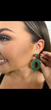 PP Emerald Green Beaded Earrings