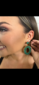 PP Emerald Green Beaded Earrings