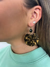 PP Black Marble Earring