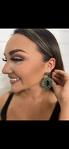 PP Emerald Green Beaded Earrings