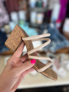 Corkys Dreamy Ivory Block Heel