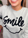 "Smile" Mint Sweatshirt