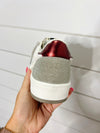 Shu Shop Glitter Maroon Sneaker