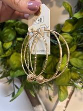 Posh Gold Twist Hoop